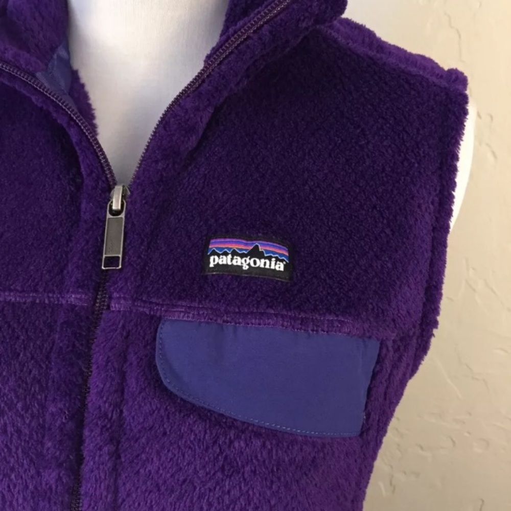 Patagonia Ladies Full Zip Purple Re-Tool Vest S - Picture 4 of 5
